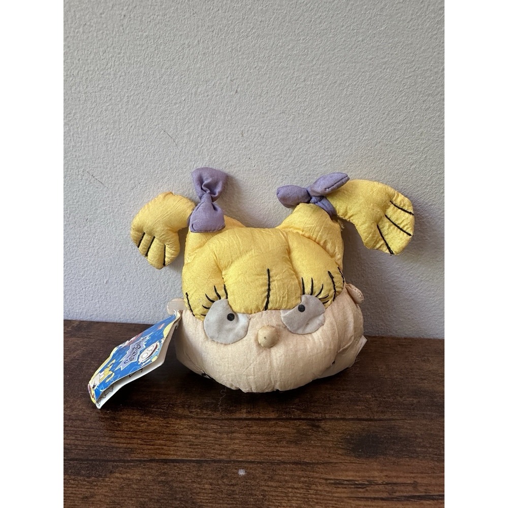 Vintage 1998 Rugrats Angelica Pickles Beanbag Plush Play-By-Play Nickelodeon Tag